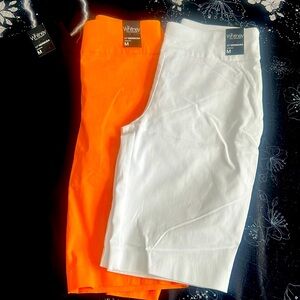 New York & Co The Whitney Pull-on short 11" Stretch Bermuda Sz M (set with 3)